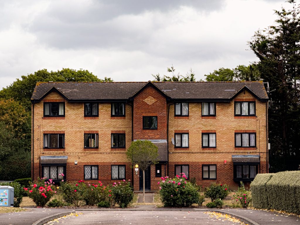 Residential apartment building where a person-centred fire risk assessment helps identify additional fire safety measures for residents who may need assistance to evacuate safely.